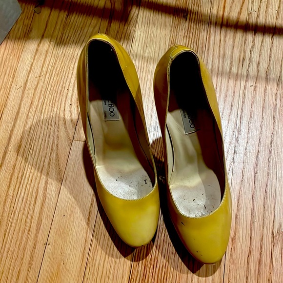 Jimmy Choo Mustard yellow heels as-is - Picture 9 of 15